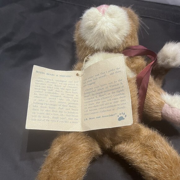 Vintage Boyds JB Bean Stuffed Animal Cookie the Cat - Picture 6 of 7